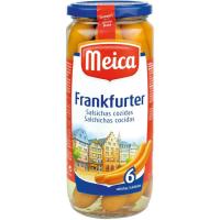 Salsitxes Frankfurter MEICA, 6 u, flascó 250 g
