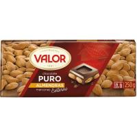 Xocolata pura amb ametlles VALOR, tauleta 250 g