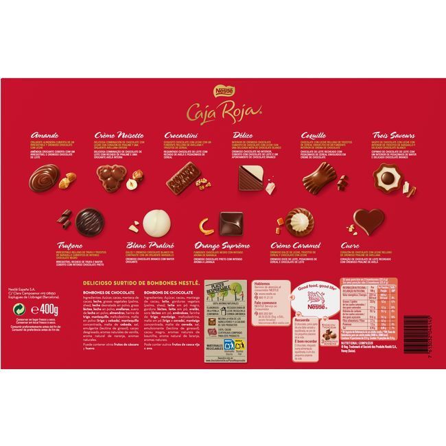 Bombons NESTLÉ Caja Roja, caixa 400 g