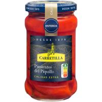 Pimiento de piquillo entero LA CARRETILLA, frasco 225 g 