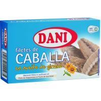 Filete de caballa en aceite vegetal DANI, lata 115g