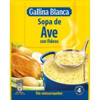 Sopa d`au amb fideus GALLINA BLANCA, sobre 76 g