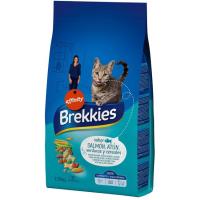 Mix de salmón-atún-verdura para gato BREKKIES, saco 1,5 kg
