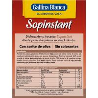 Sopinstant de xampinyons GALLINA BLANCA, caixa 58,5 g