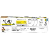 Tonyina clara en oli d`oliva ALBO, pack 3x92 g