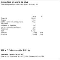 Atún claro en aceite de oliva ALBO, pack 3x92 g