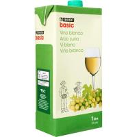 Vi blanc EROSKI basic, brik 1 litre