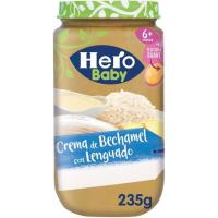 Potito de lenguado-bechamel HERO, tarro 235 g