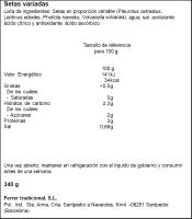 Setas variadas FERRER, frasco 340 g