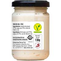 Salsa allioli FERRER, frasco 130 g