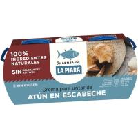 Paté de atún en escabeche LA PIARA, pack 2x75 g