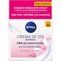 Crema hidratant pell seca-sensible NIVEA Visage, pot 50 ml