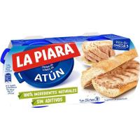 Paté de atún en aceite natural LA PIARA, pack 2x75 g