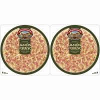 Pizza de pernil-formatge CASA TARRADELLAS, pack 2x220 g