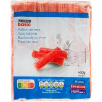 Barretes de mar EROSKI basic, bossa 450 g