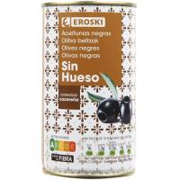 Olives negres sense os EROSKI, llauna 150 g