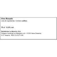 Vi rosat D.O. Navarresa HOMENATGE, ampolla 75 cl