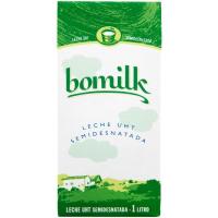 Leche semidesnatada BOMILK, brik 1 litro