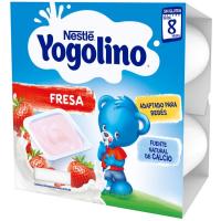 Yogolino de maduixa NESTLÉ, pack 4x100 g
