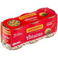 Aceitunas rellenas LA ESPAÑOLA, pack 3x50 g