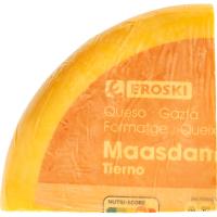 Formatge Maasdam EROSKI, al tall, compra mínima 250 g