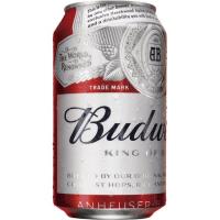Cervesa americana BUDWEISER, llauna 33 cl