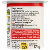 Iogurt natural EROSKI basic, pack 8x125 g