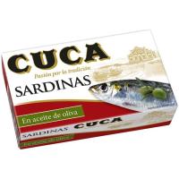 Sardina en aceite 3/4 piezas CUCA, lata 120 g