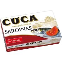 Sardinas en tomate CUCA, lata 120 g