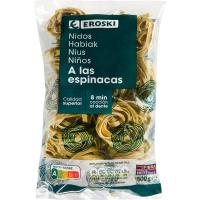 Nidos de espinaca EROSKI, paquete 500 g
