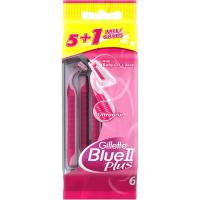 Maquineta d`un sol ús 2 fulles Blue II plus GILLETTE, pack 6 u