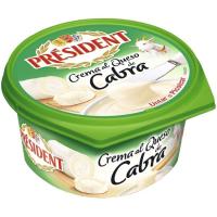 Crema al queso de cabra PRESIDENT, tarrina 125 g