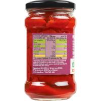 Pimiento de piquillo al ajillo EROSKI, frasco 225 g 