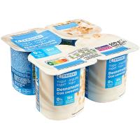 Yogur desnatado con cereales EROSKI, pack 4x125 g