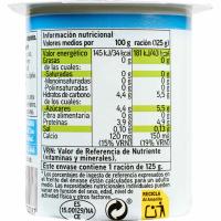 Yogur desnatado natural edulcorado EROSKI basic, pack 4x125 g