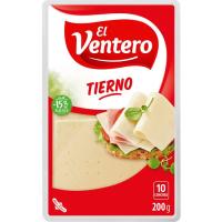 Formatge tendre EL VENTERO, rodanxes, safata 200 g