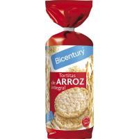 Tortetes d`arròs integral BICENTURY, paquet 130 g