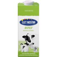 Leche uht semidesnatada LLET NOSTRA, brik 1 litro