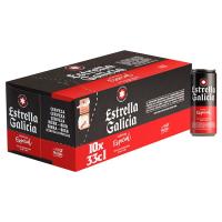 Cervesa especial ESTRELLA GALICIA, pack llauna 10x33 cl