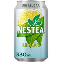 Refresc de te a la llimona sense sucre NESTEA, llauna 33 cl