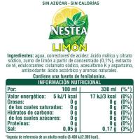 Refresc de te a la llimona sense sucre NESTEA, llauna 33 cl