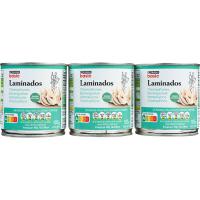 Champiñon laminado EROSKI BASIC, pack 3x105 g