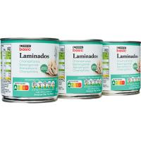 Xampinyons laminat EROSKI basic, pack 3x105 g