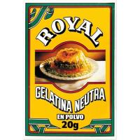 Gelatina neutra en polvo ROYAL, caja 20 g