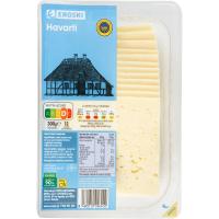 Formatge Havarti EROSKI, rodanxes, safata 300 g