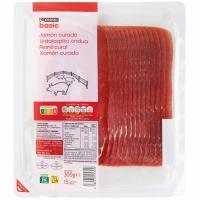 Jamón curado EROSKI BASIC, sobre 300 g