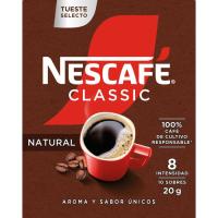 Café soluble natural NESCAFÉ, caja 10 sobres