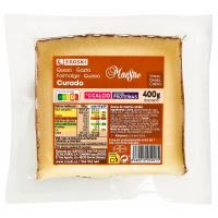 Queso curado mezcla EROSKI MAESTRO, cuña 400 g