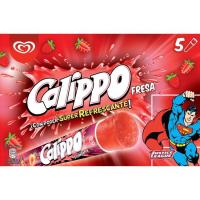 Gelat de maduixa CALIPPO, 5 u, caixa 525 g