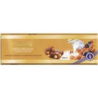 Chocolate con leche-avellana-pasas LINDT Oro, tableta 300 g